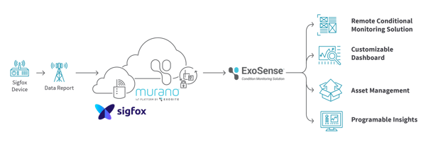 Exosense and Sigfox Murano Layout